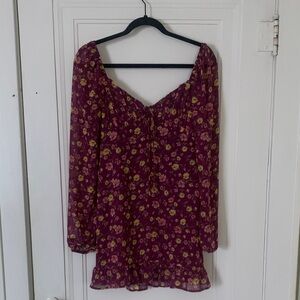 Forever 21 Purple Floral Dress